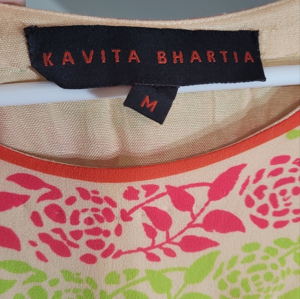 Anthropologie Kavita Bhartia Nami floral sleevless Shift Dress Size Medium - Picture 2 of 4